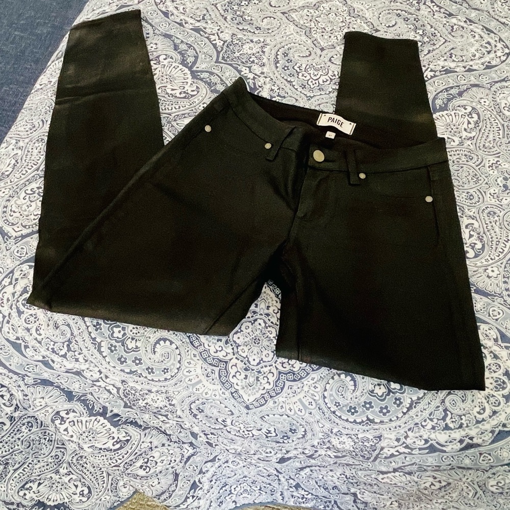 Paige Shiny Black jeans